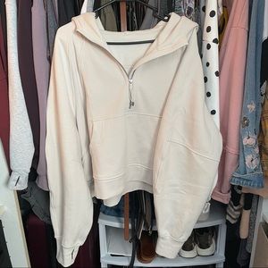 White Opal Like New Scuba Half Zip